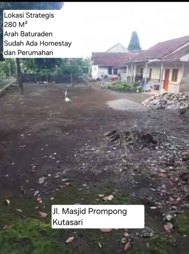DIJUAL TANAH DARAT LOKASI PROMPONG