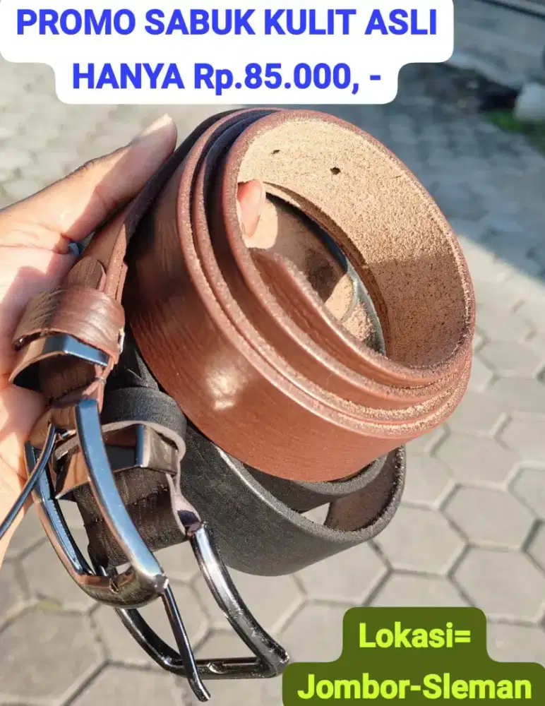 Sabuk Kulit Sapi Asli 100% ( COD JOGJA )