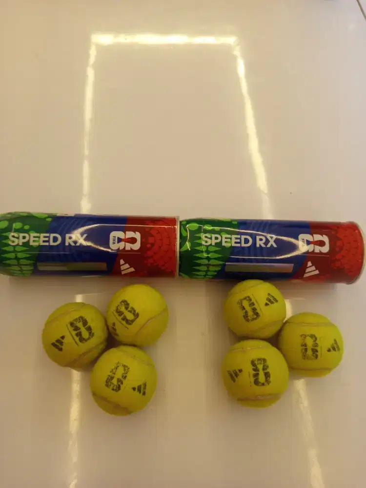 BOLA PADEL PREMIUM BEKAS ADIDAS SPEED RX & DROPSHOT TOURNAMENT TECH
