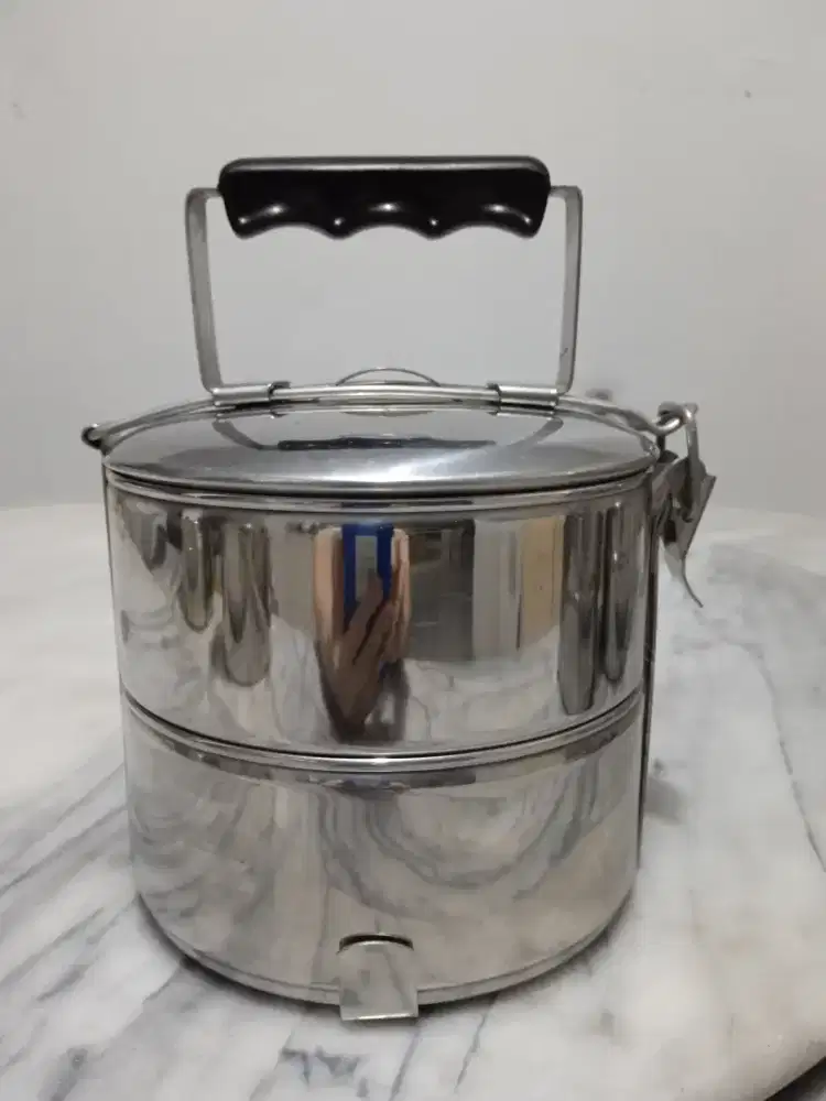 Murah! Rantang Stainless 2 Susun 14cm Preloved Super Mulus & Berkilau