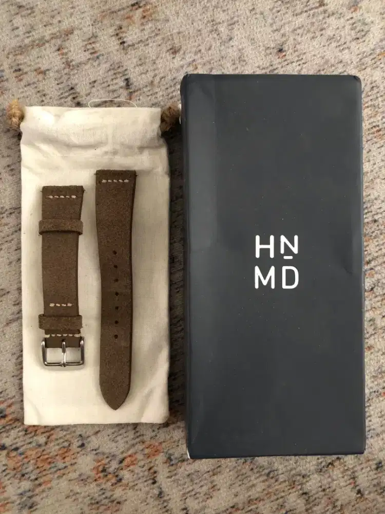 HNMD Suede Leather Buffalo Taupe Strap
