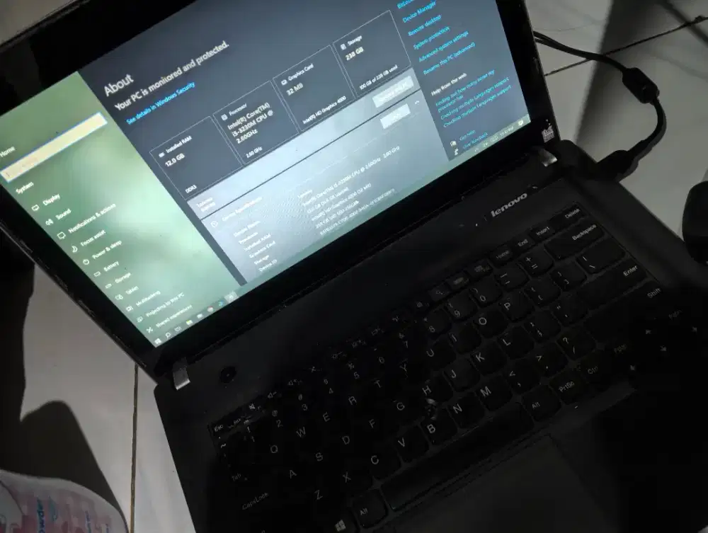 Laptop Lenovo Touchscreen RAM 12gb