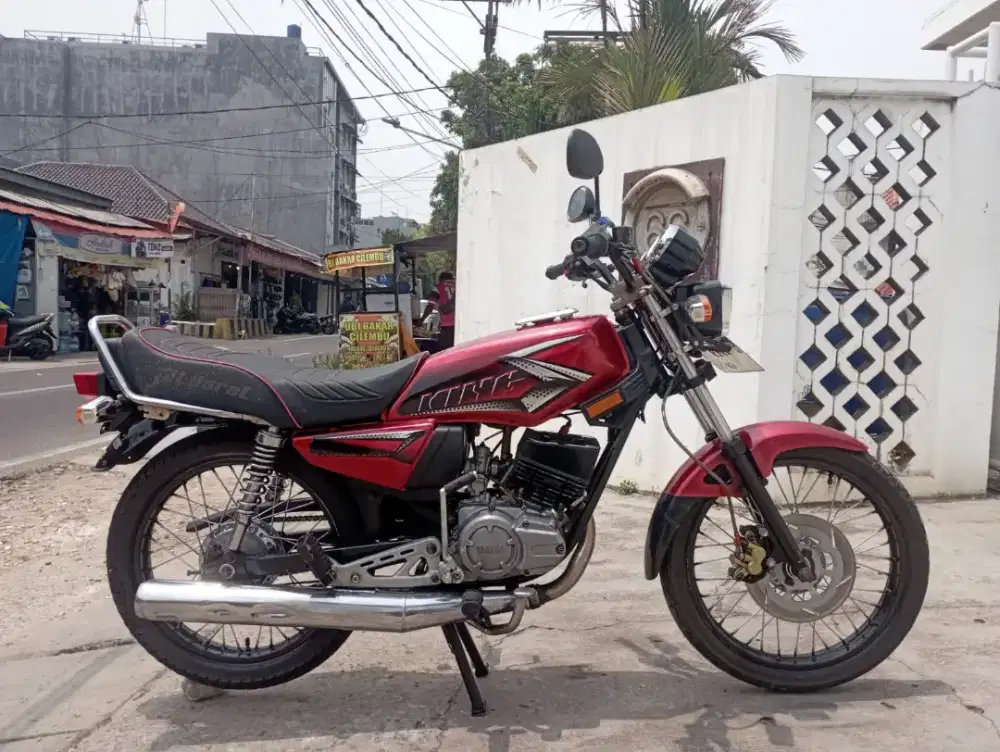 Yamaha RX King Cobra merah Up peredam spek Sunmori Ganteng