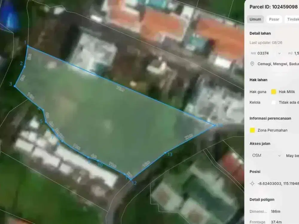 Tanah Murah Mengwi Badung Bali