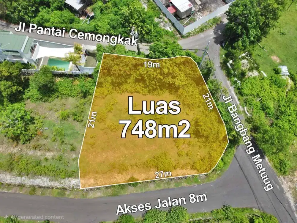 Tanah Pantai Cemangkok Pecatu