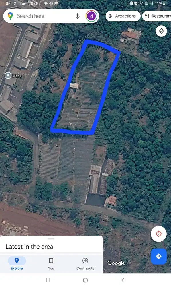 Tanah kebun 3400m2 masuk mobil sebelah pabrik japfa taringgul wanayasa