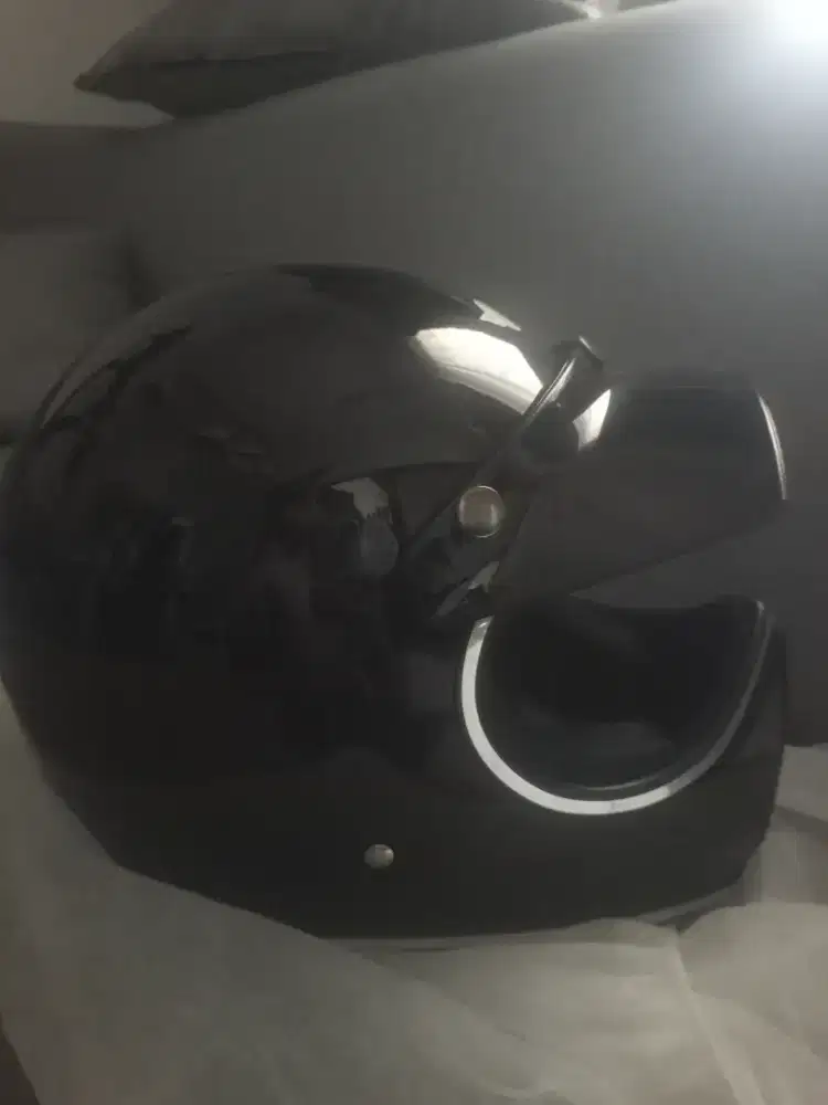 Helm Cakill Hitam Glossy Baru