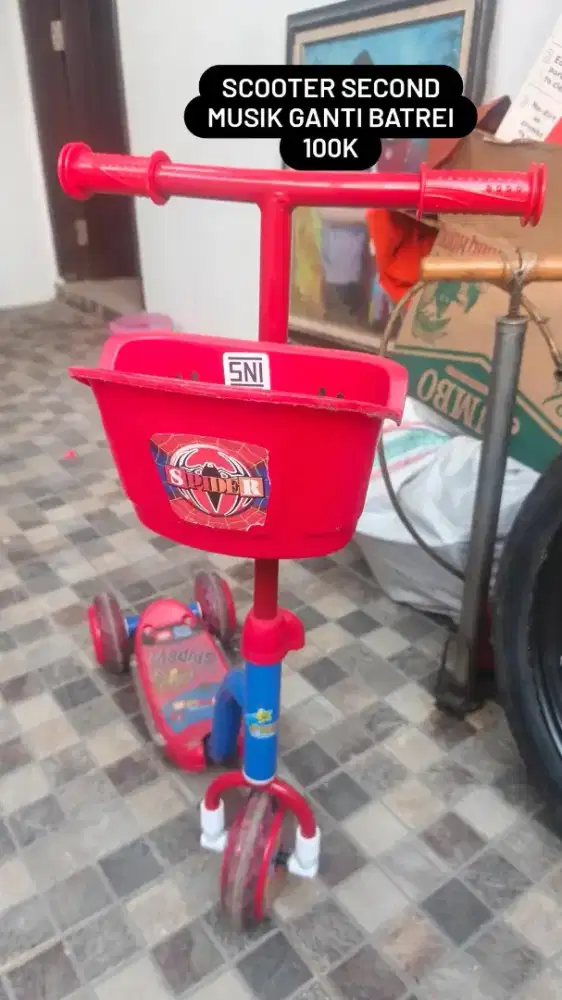 Scooter anak spiderman