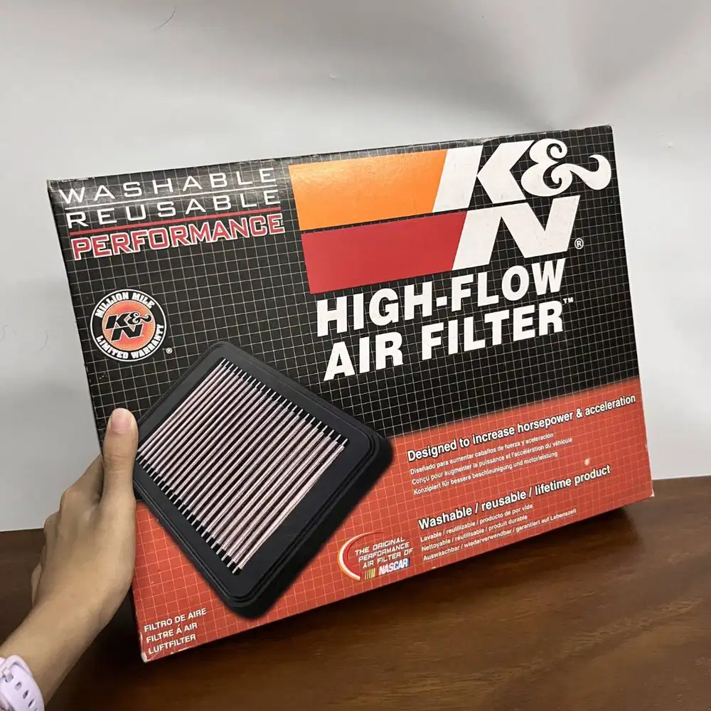 K&N High-Flow Air Filter Toyota Innova Reborn Fortuner VRZ Hilux Revo
