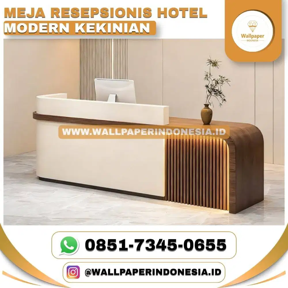 MEJA RESEPSIONIS HOTEL MODERN KEKINIAN
