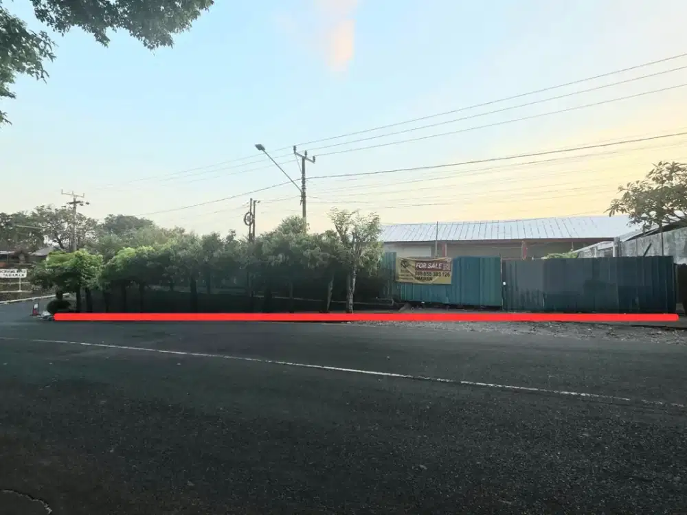 Dijual - Tanah Strategis Bonus dengan Bangunan Gudang, Cocok untuk Gudang Distribusi,Pabrik,Dan Ruko