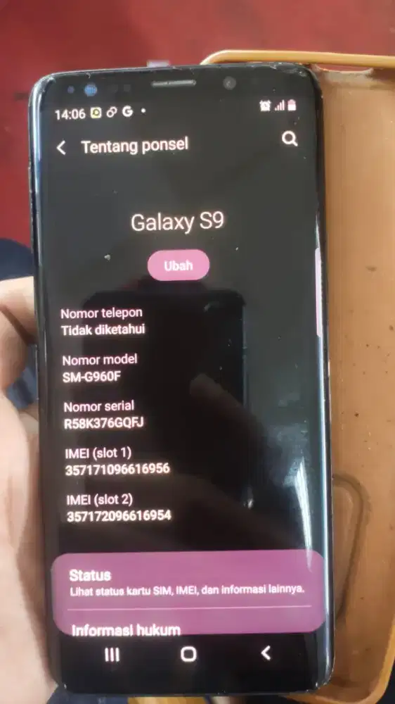 Samsung s9 ram 4/64 resmi