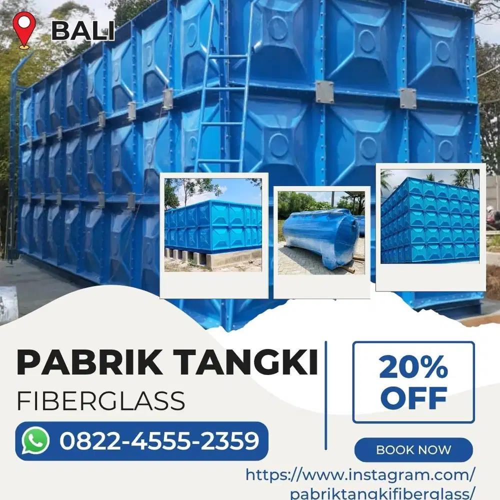 Tangki Fiberglass FRP-Panel Tank, Roof Tank & Ground Tank Denpasar