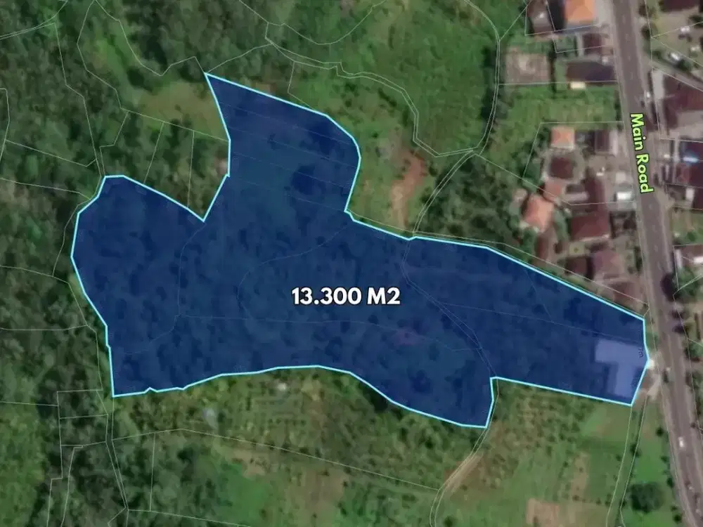 13,300 sqm (133 are) Main Road Residential Land for Sale in Sembung Gede, Tabanan