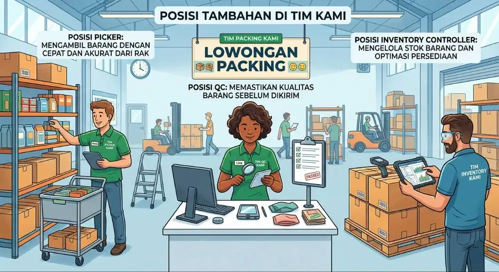 Dicari Staff Gudang Online Shop