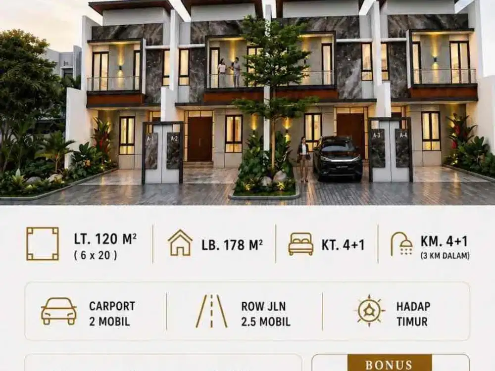 DIJUAL RUMAH MEWAH ON PROGRESS DI JEMUR ANDAYANI SURABAYA SELATAN