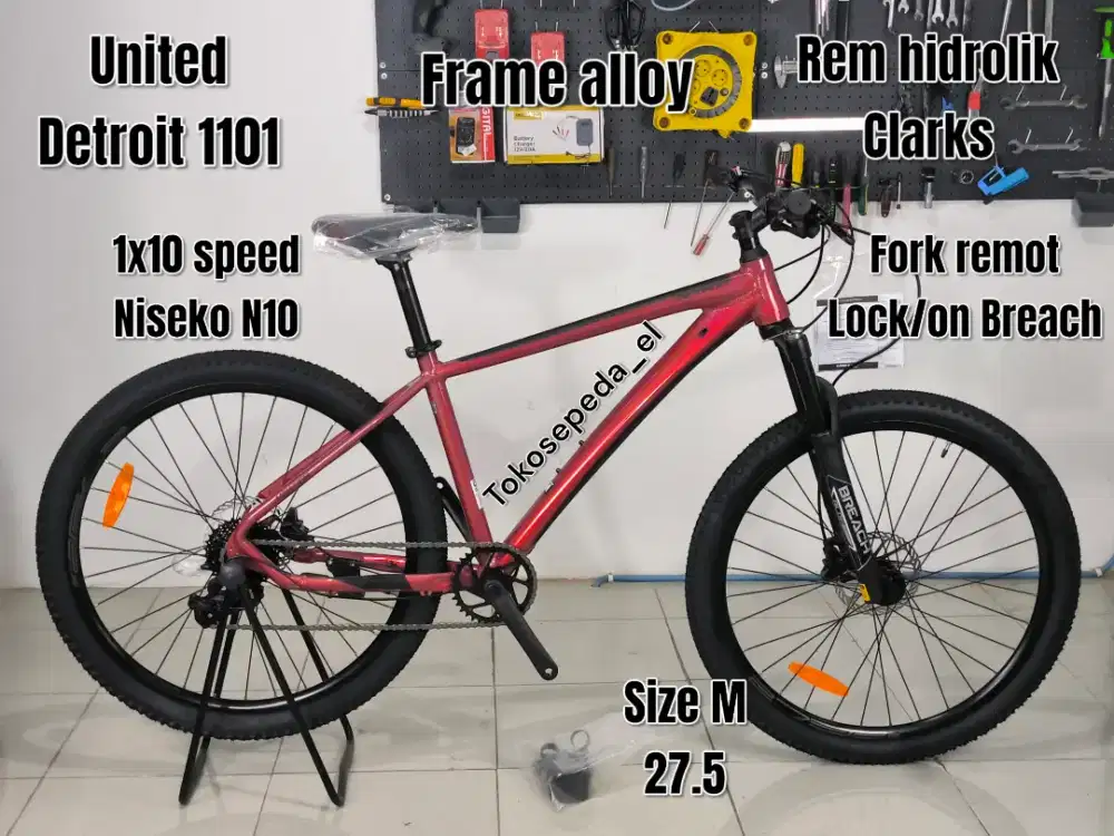 MTB united detroit 1101 terbaru 27.5 size M