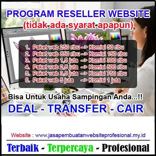 Open Reseller Peluang Usaha Sampingan Rumahan RESELLER WEBSITE