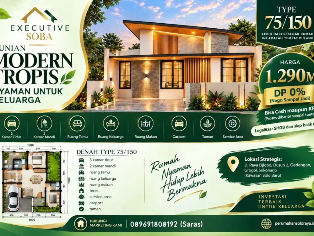Executive Solo Baru: Pilihan Terbaik Investasi dan Tempat Tinggal