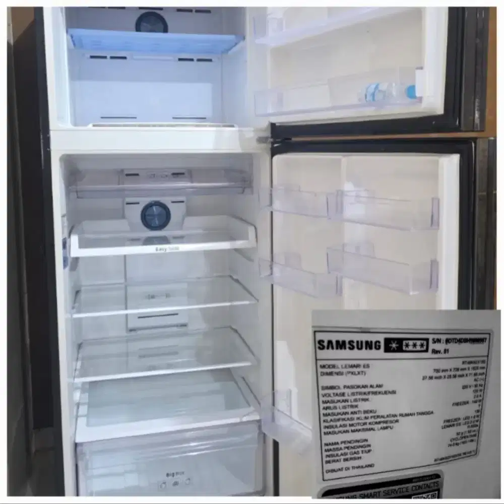 Jual kulkas samsung 2 pintu spt foto msh bgs&normal,3,7jt msh bs nego