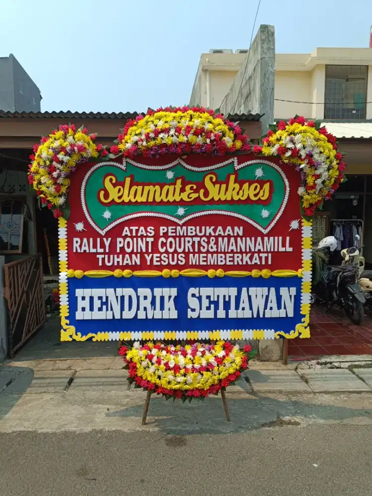 karangan bunga papan