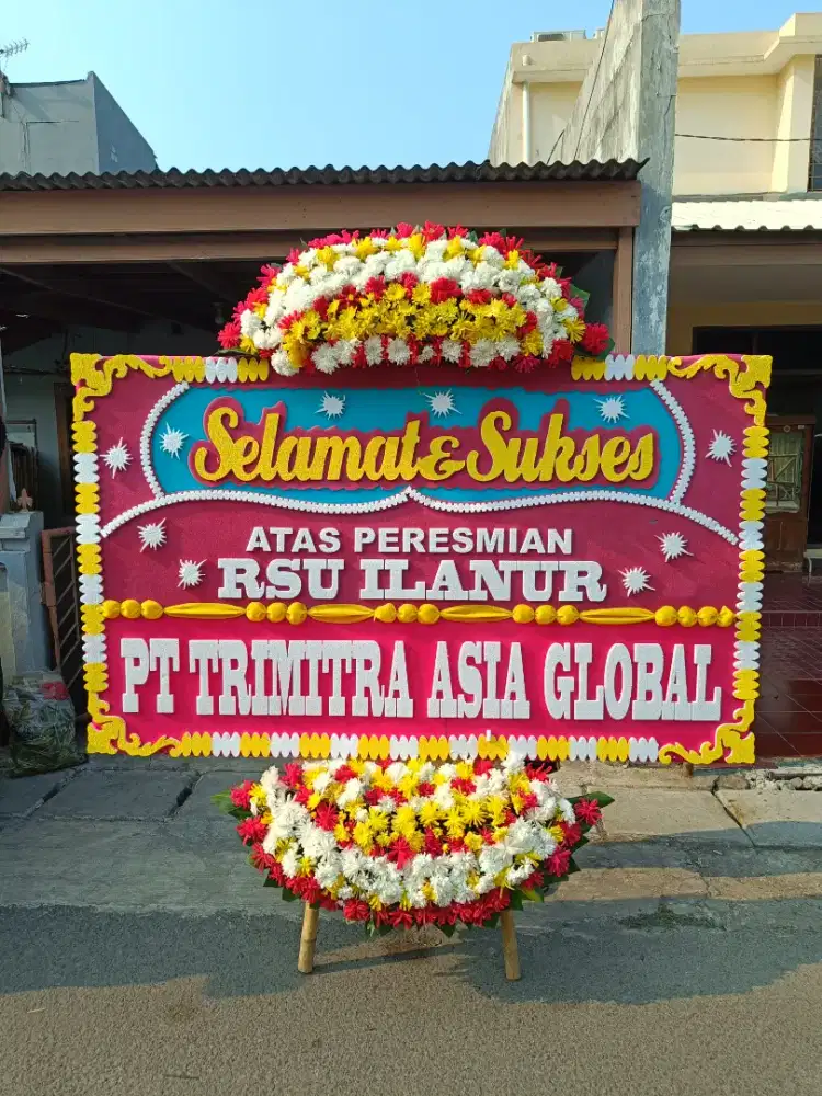 karangan bunga papan