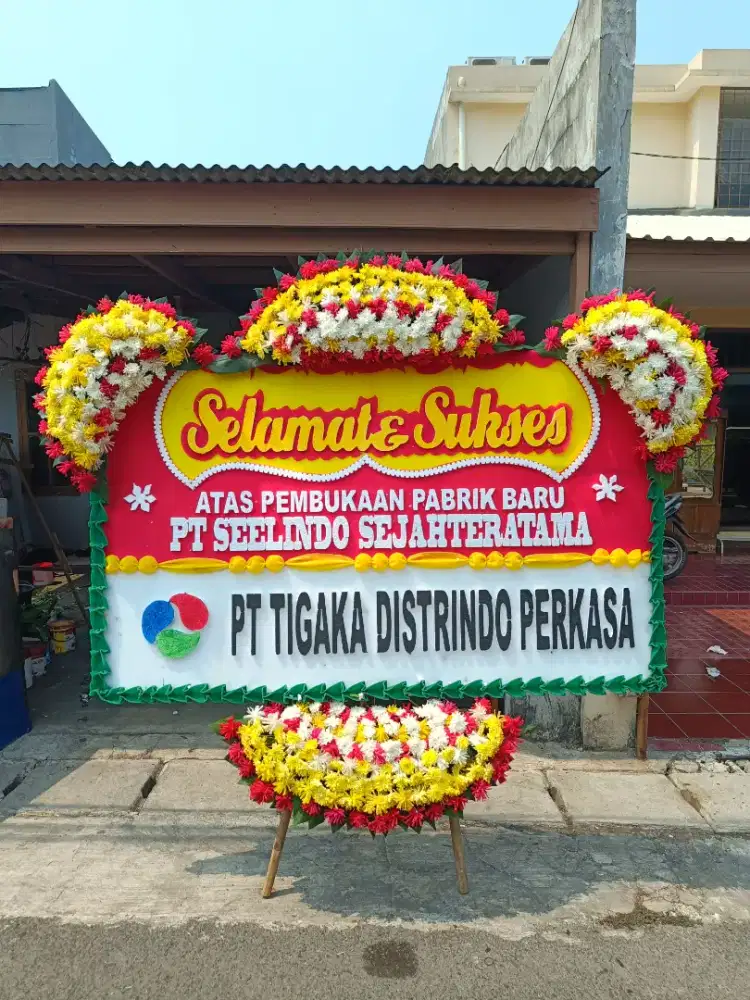karangan bunga papan