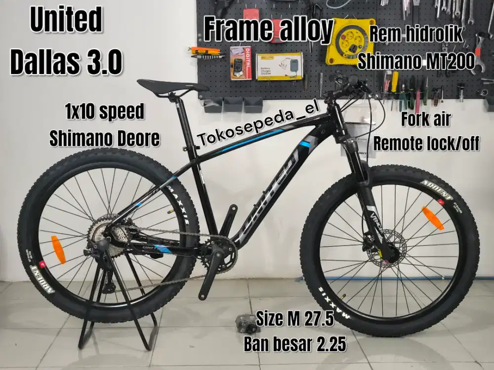 MTB unied dallas 3.0 deore 10 speed fork air suspension
