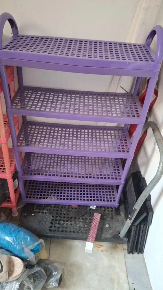 Rak Sepatu Plastik Tebal & Kokoh