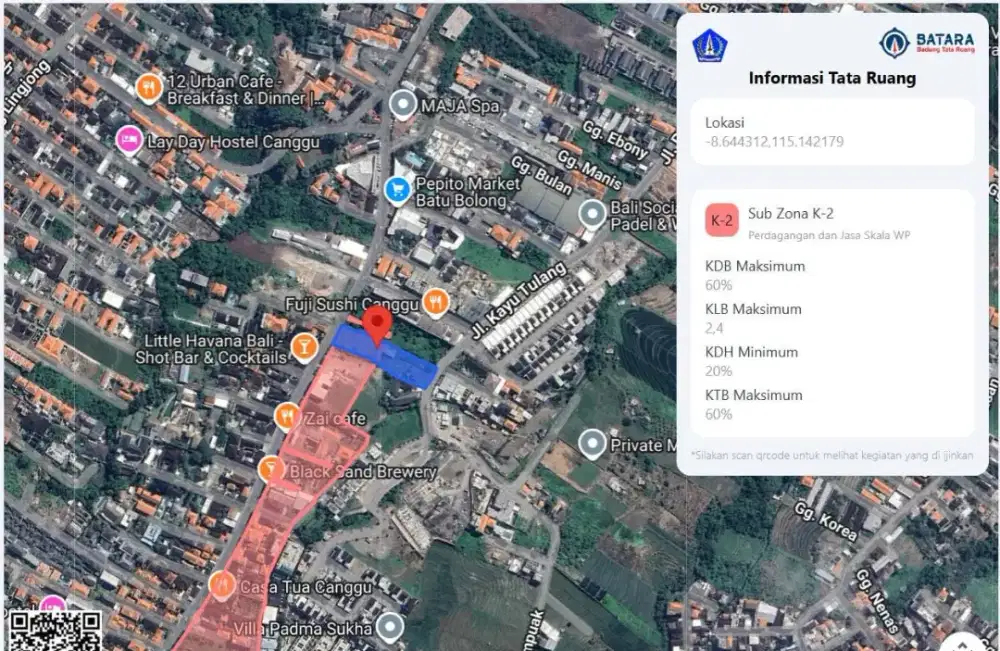 jual Tanah super strategis kawasan Ekspatriat di Canggu