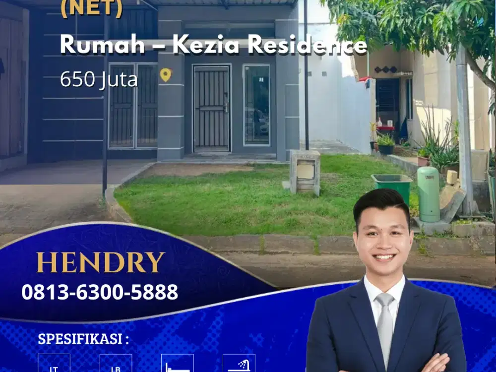 Turun Harga Dijual Murah Rumah Kezia Residence Baloi Tusuk Sate