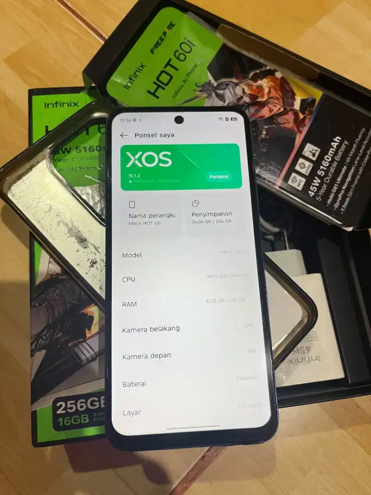 Infinix Hot 60i 8/256 Fullset