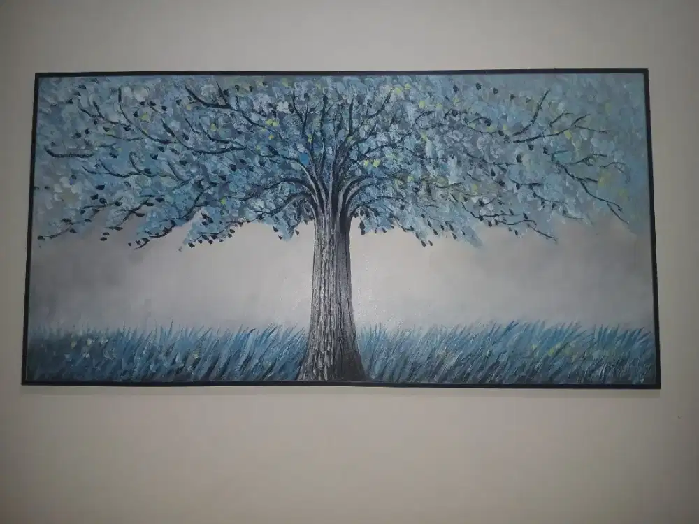 Lukisan canvas timbul