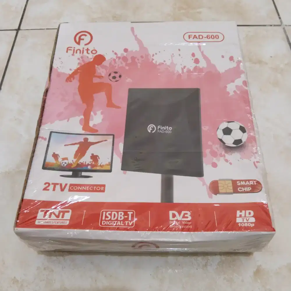 Antena TV Digital 2 TV Indoor Outdoor Adaptor Booster Penguat Sinyal