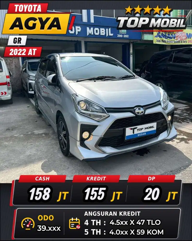 Odo 39rb saja‼️ Toyota Agya 1.2 GR Matic 2022