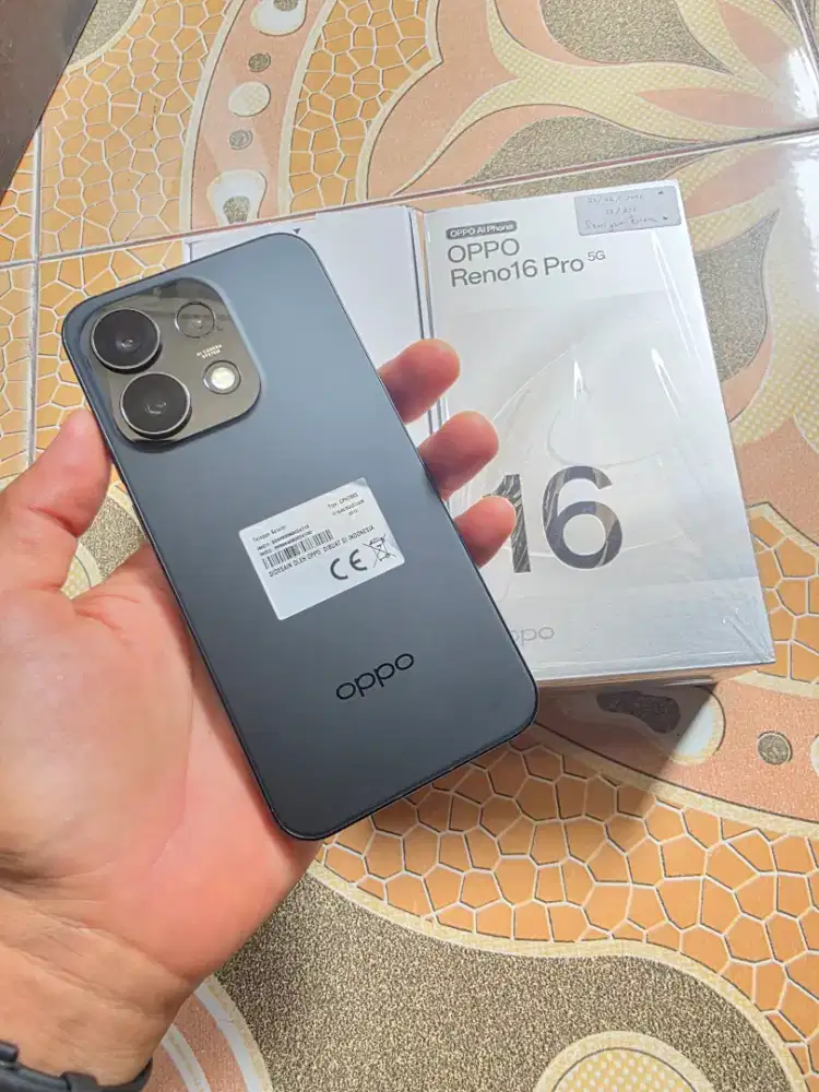 Reno 16 pro 5g 12/256 mulus kaya baru