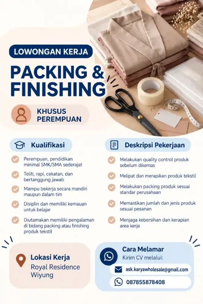 Loker Tenaga Packing
