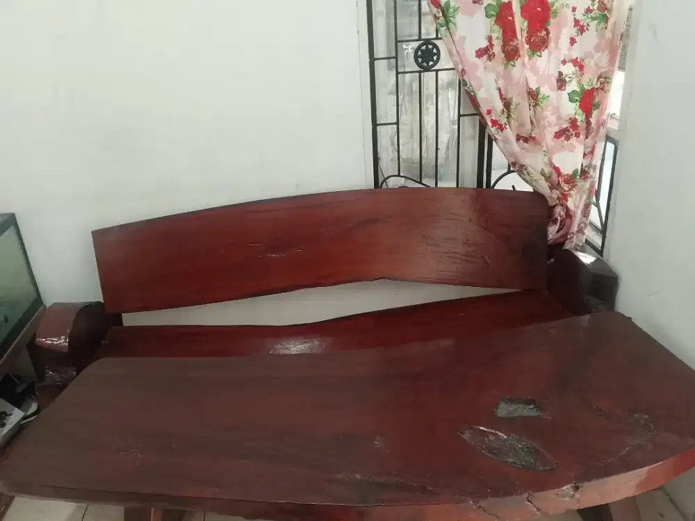 DIJUAL Mabel meja kursi kayu jati asli