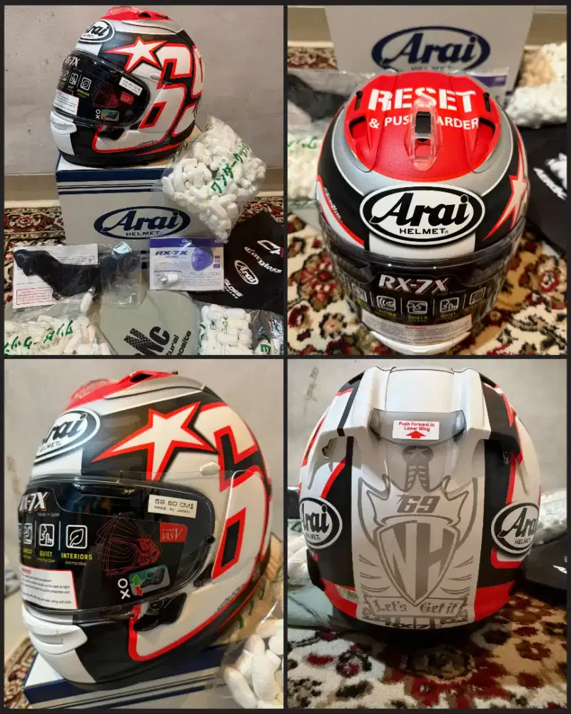 FS: ARAI RX7X NICKY HAYDEN  RESET SIZE L PRODUKSI 2026. BRAND NEW