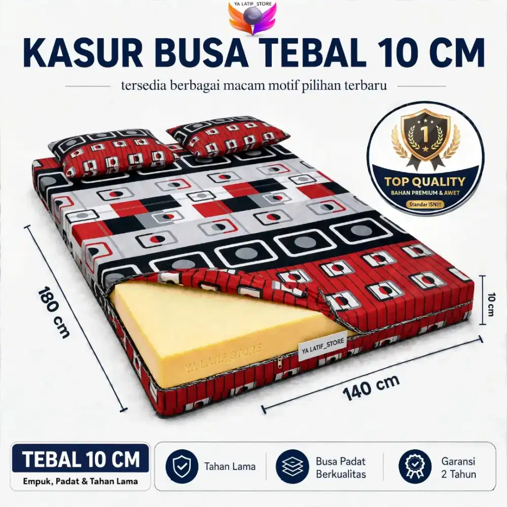 Kasur Busa Super Berkualitas Tinggi Uk 3 Orang
