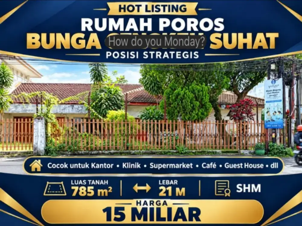 Dijual Rumah Poros Bunga-bunga Suhat Malang
