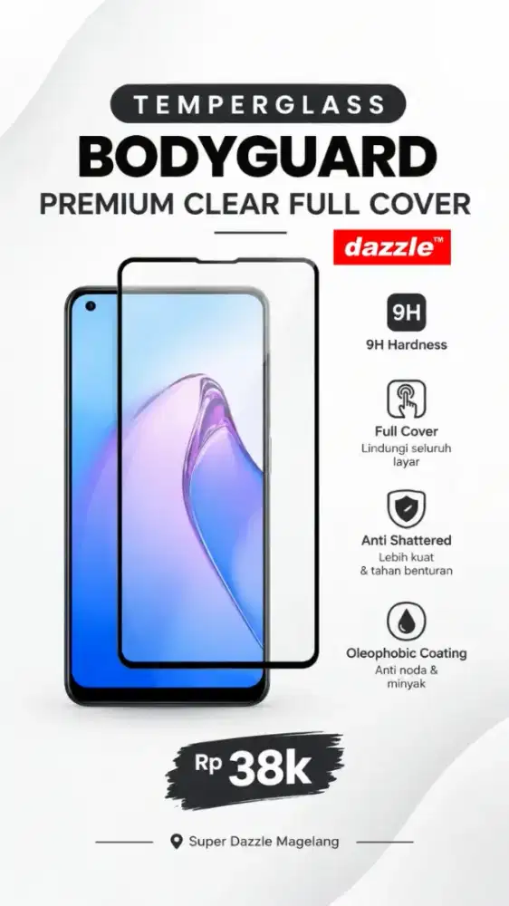 Temperglass Bodyguard Premium Clear Full Cover