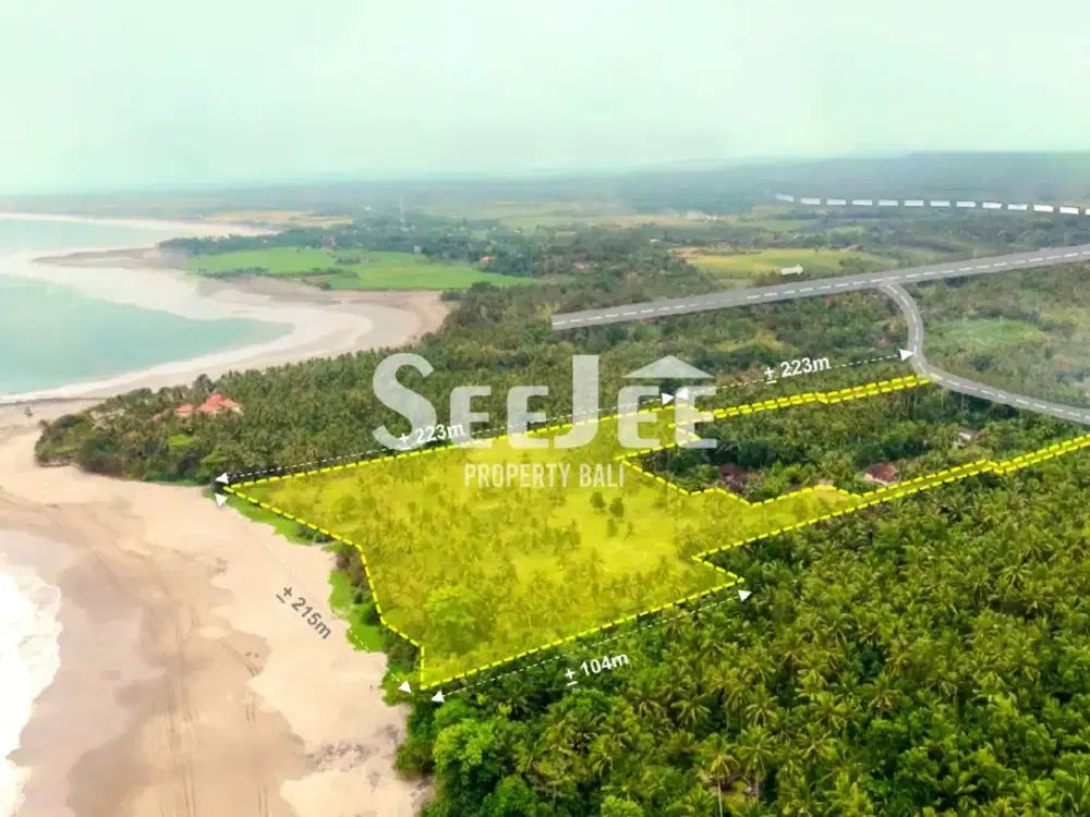 Dijual Tanah Beachfront Hak Milik (Freehold) Zona Pariwisata ( Zona Pink )- Slfx037