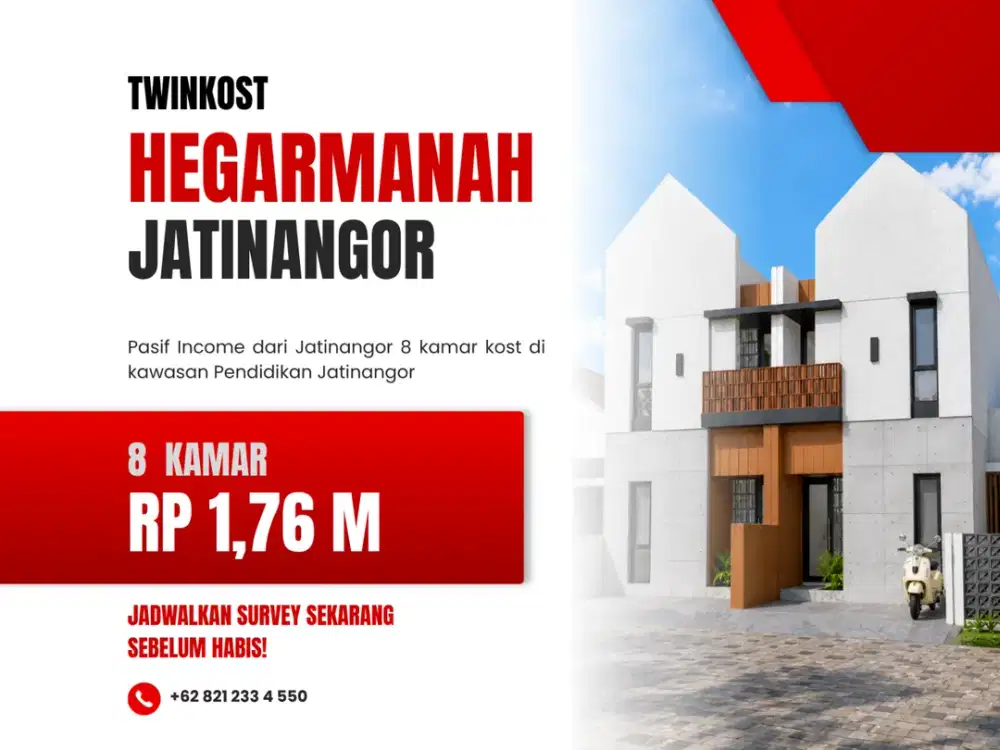 Investasi Rukost Hegarmanah Jatinangor Dekat Kampus UNPAD dan Tol Cileunyi