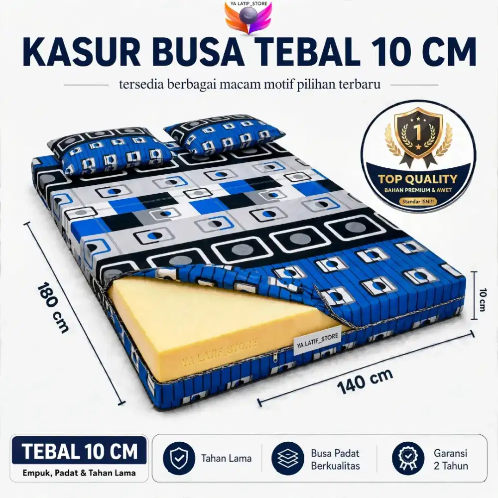 Kasur Busa Super Berkualitas Tinggi Uk 3 Orang