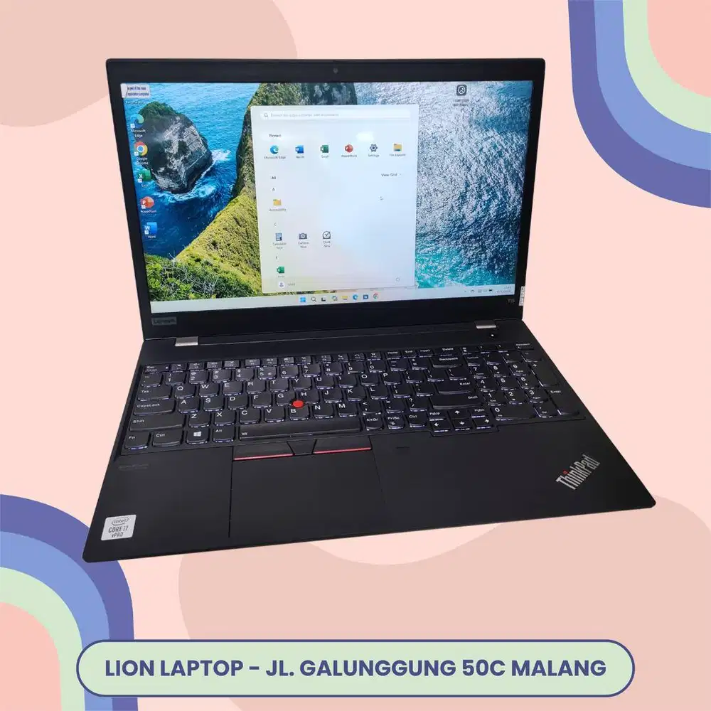 SSD 512GB i7 gen 10 Double VGA Lenovo Thinkpad T15 [20|10]