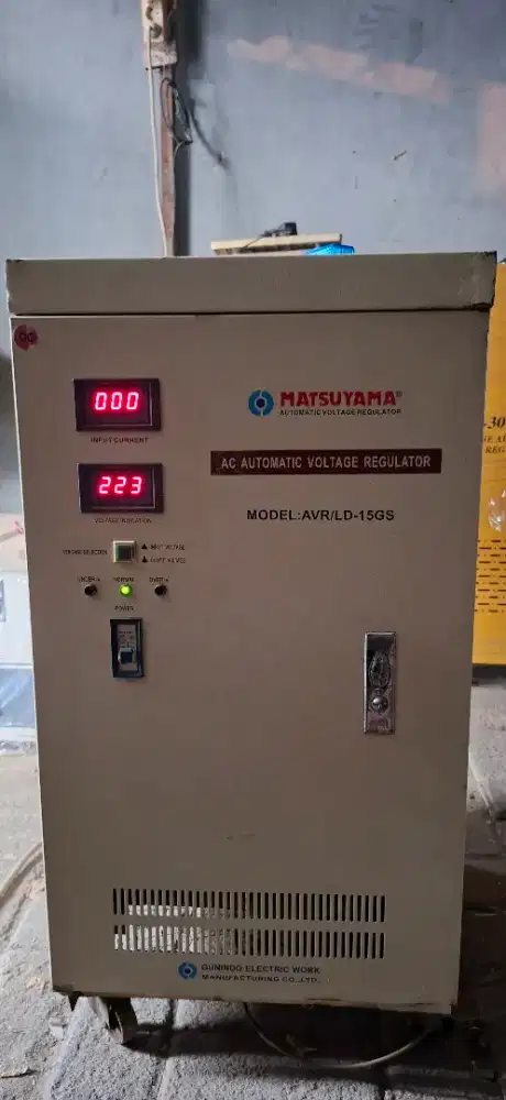 Stabilizer Listrik Matsuyama 15Kva15.000Va 1Phase Digital