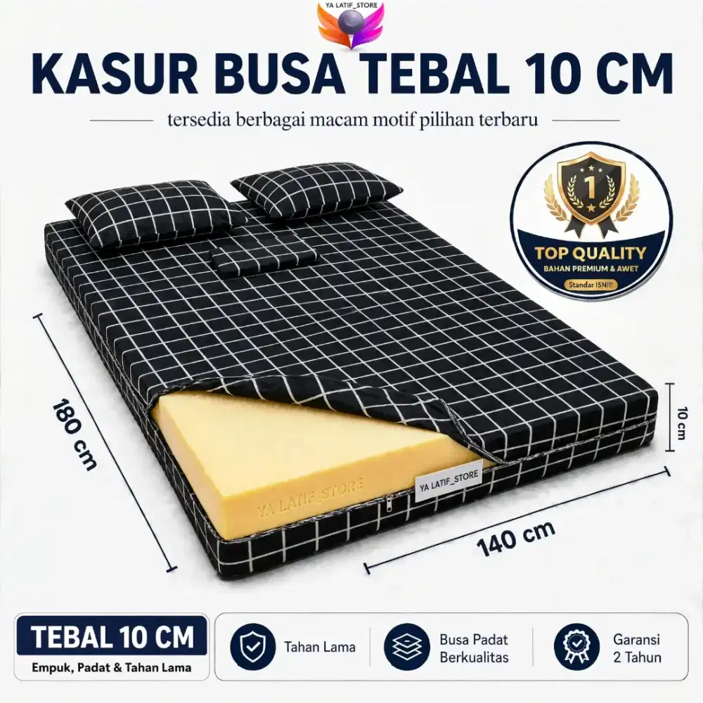 Kasur Busa Super Berkualitas Tinggi Uk 3 Orang