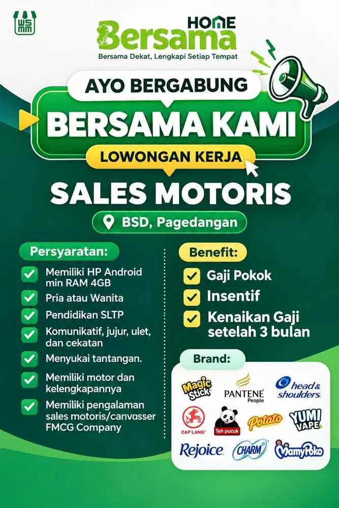 Sales Motoris/Retail