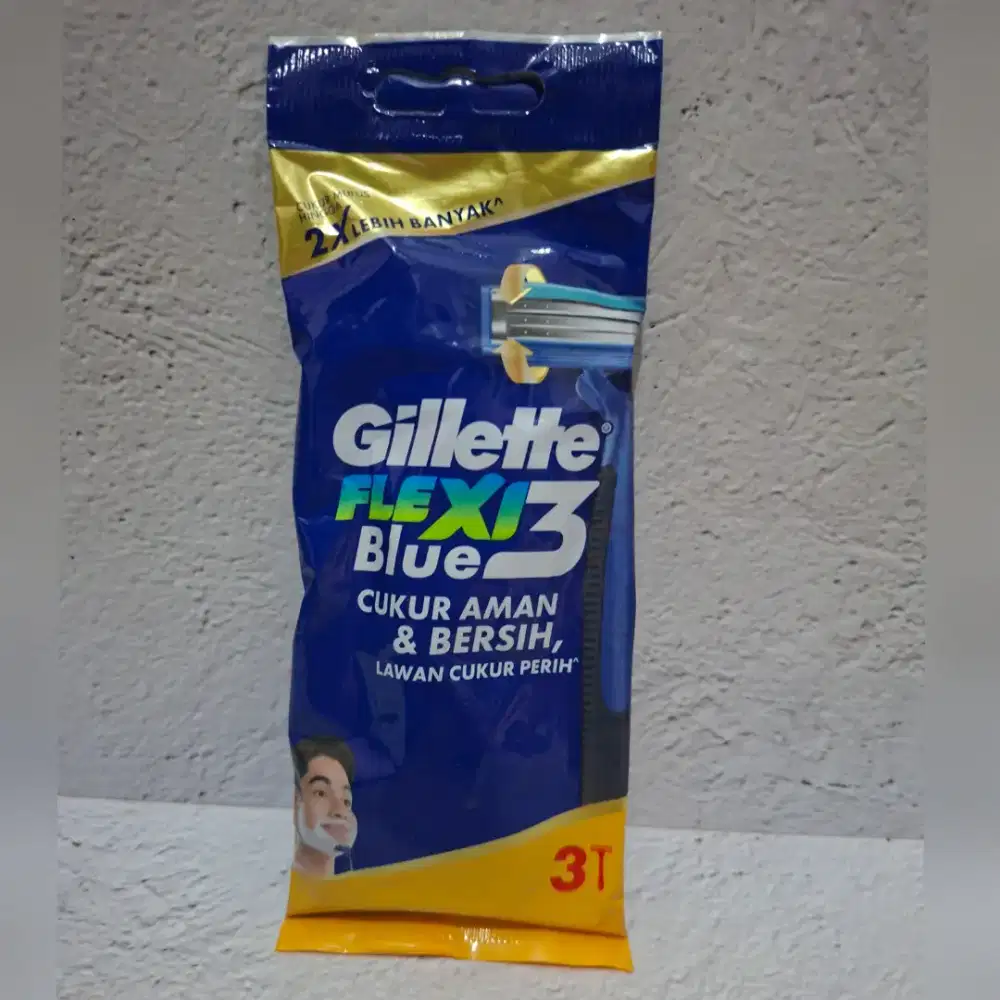 HARGA PROMO: Gillette Blue 3 Flexi Pisau Alat Cukur (3 pcs)
